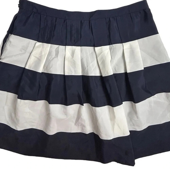 J. Crew Women's Size 6 Striped A-Line Mini Skirt Multicolor Pockets - Picture 1 of 12